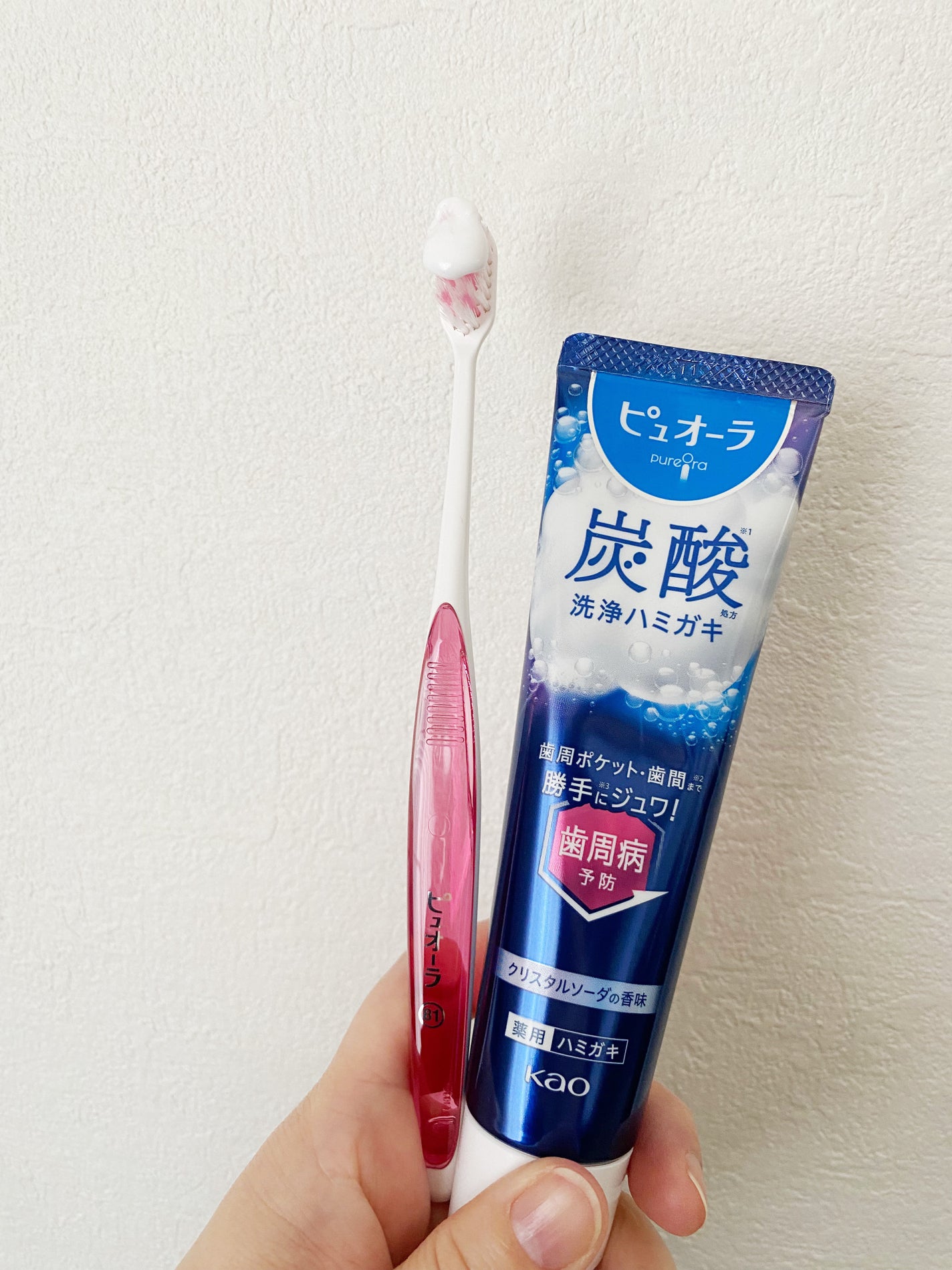 ピュオーラ 炭酸ハミガキ【医薬部外品】/ピュオーラ/歯磨き粉を使ったクチコミ(6枚目)