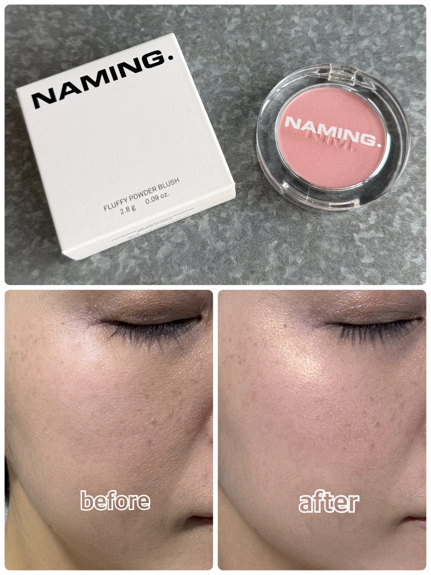 ネーミング フラッフィーパウダーブラッシュ/NAMING./パウダーチークを使ったクチコミ(3枚目)