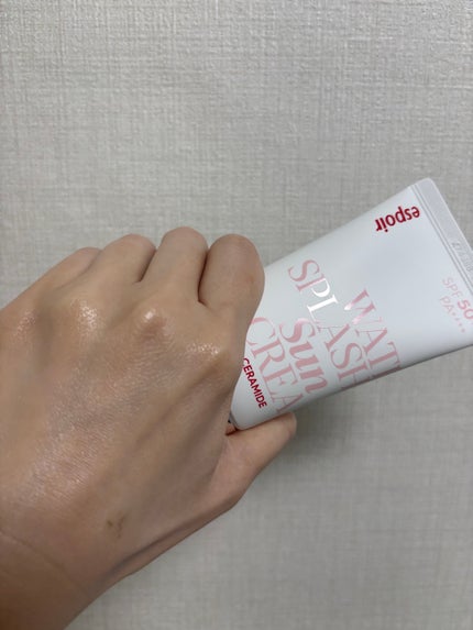 ウォータースプラッシュサンクリーム セラミド/espoir/日焼け止めクリームを使ったクチコミ(5枚目)
