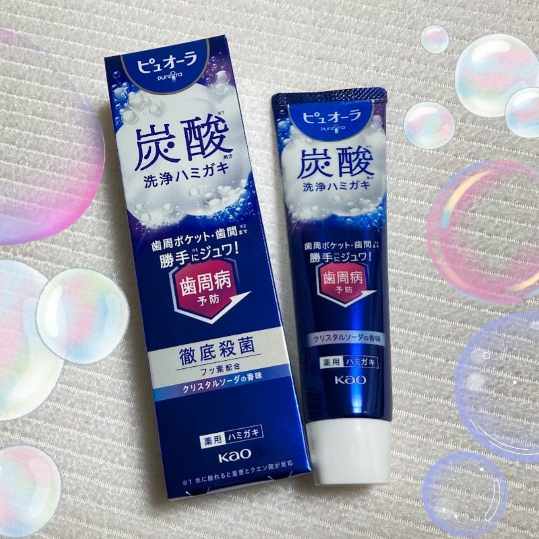 ピュオーラ 炭酸ハミガキ【医薬部外品】/ピュオーラ/歯磨き粉を使ったクチコミ(1枚目)