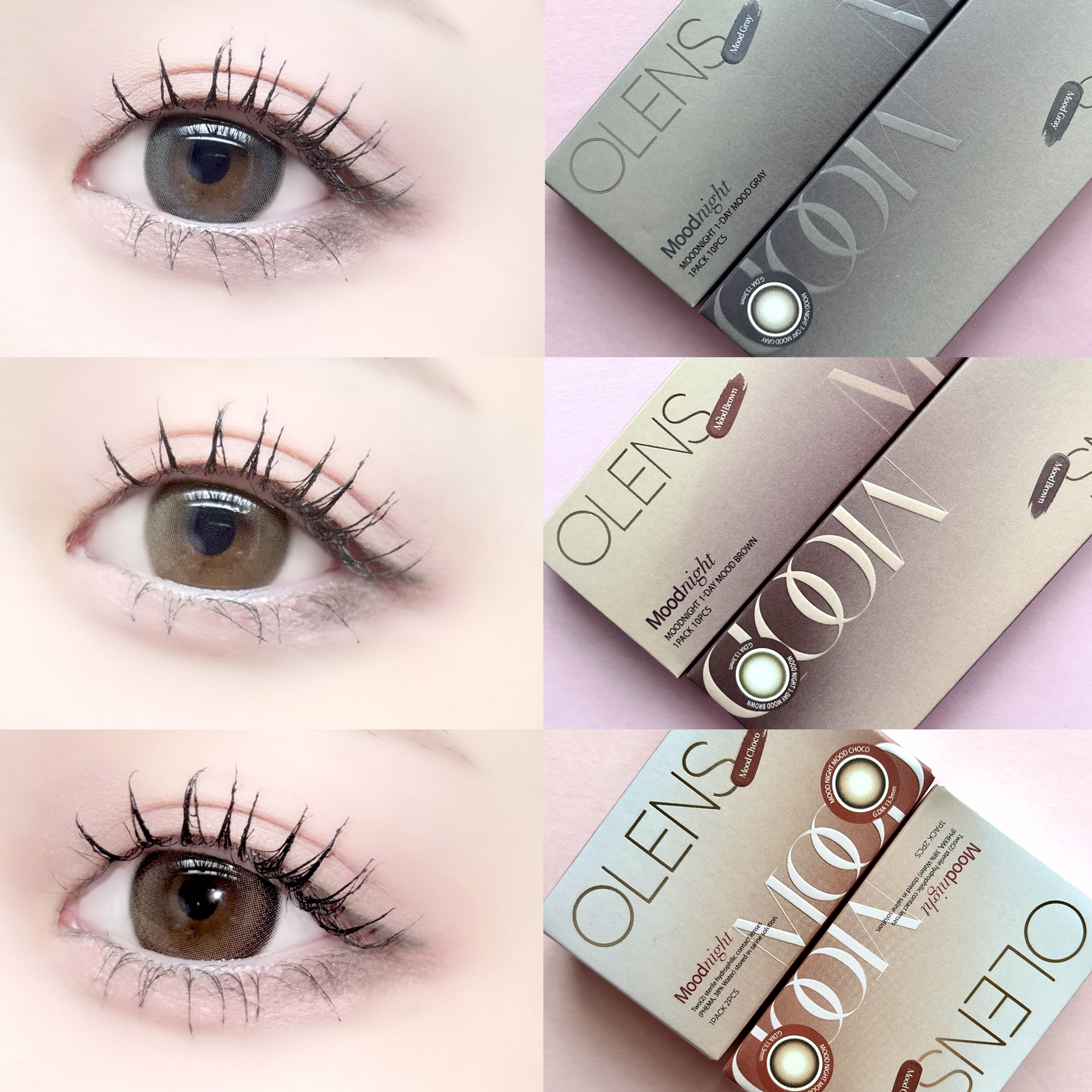 Moodnight 1Month/OLENS/カラーコンタクトレンズを使ったクチコミ（3枚目）
