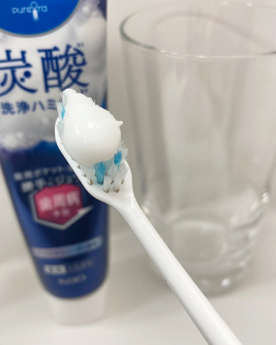 ピュオーラ 炭酸ハミガキ【医薬部外品】/ピュオーラ/歯磨き粉を使ったクチコミ(3枚目)