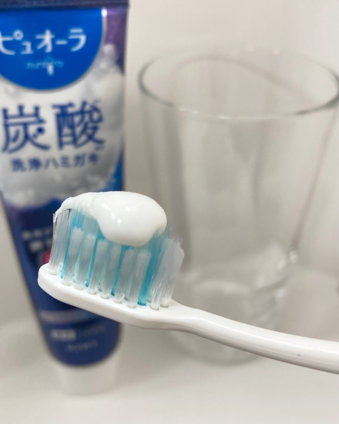 ピュオーラ 炭酸ハミガキ【医薬部外品】/ピュオーラ/歯磨き粉を使ったクチコミ(5枚目)