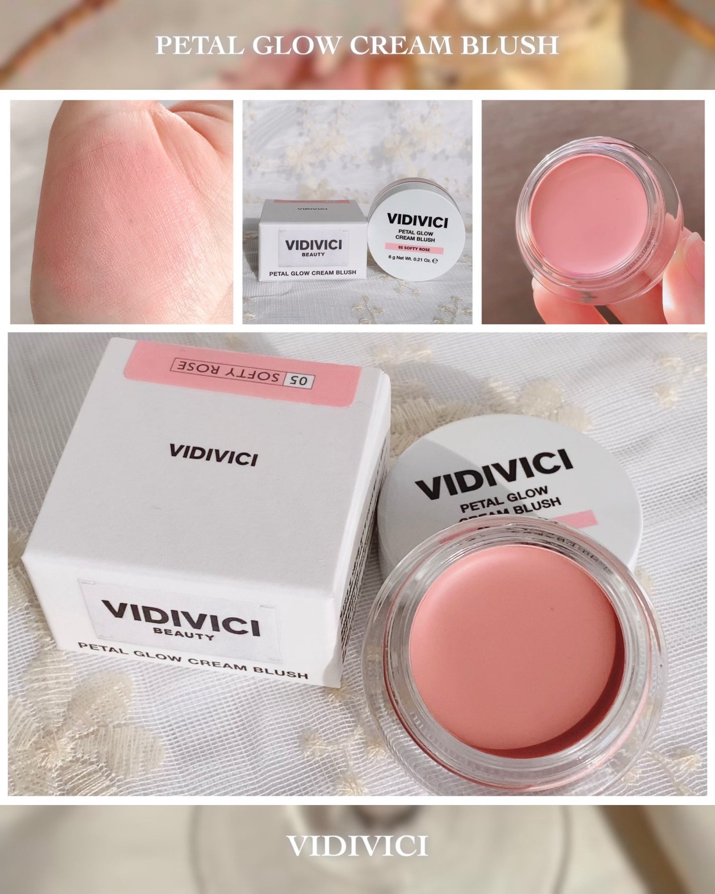 ペタルグロウクリームチーク/VIDIVICI/ジェル・クリームチークを使ったクチコミ(5枚目)