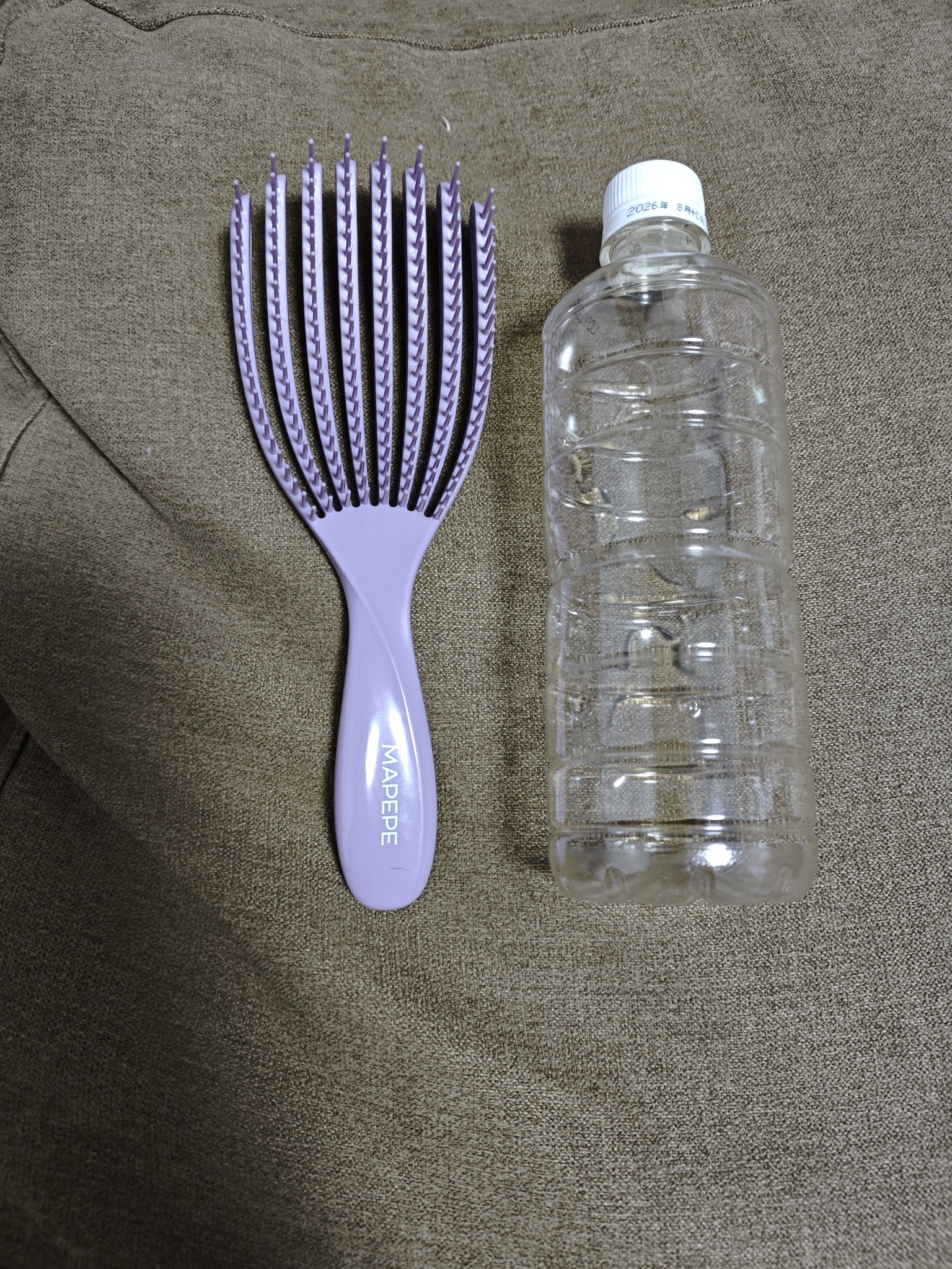 フィンガーフレックスブラシ パープル/マペペ/ヘアブラシを使ったクチコミ（1枚目）