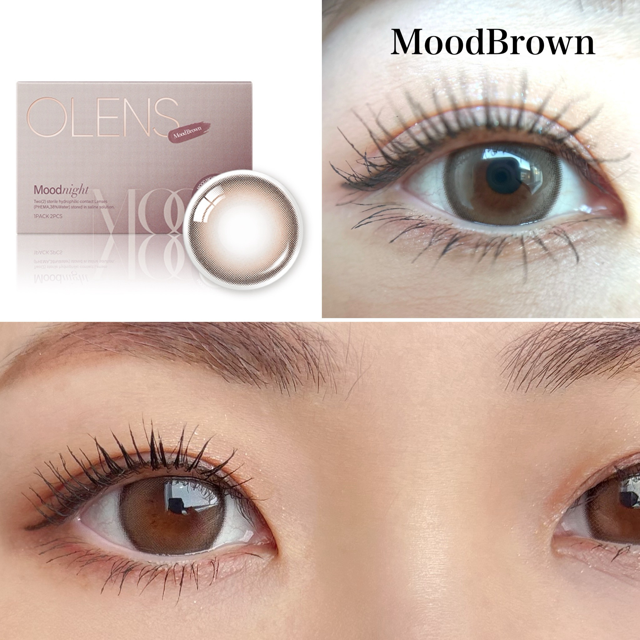 Moodnight 1Month/OLENS/カラーコンタクトレンズを使ったクチコミ（2枚目）