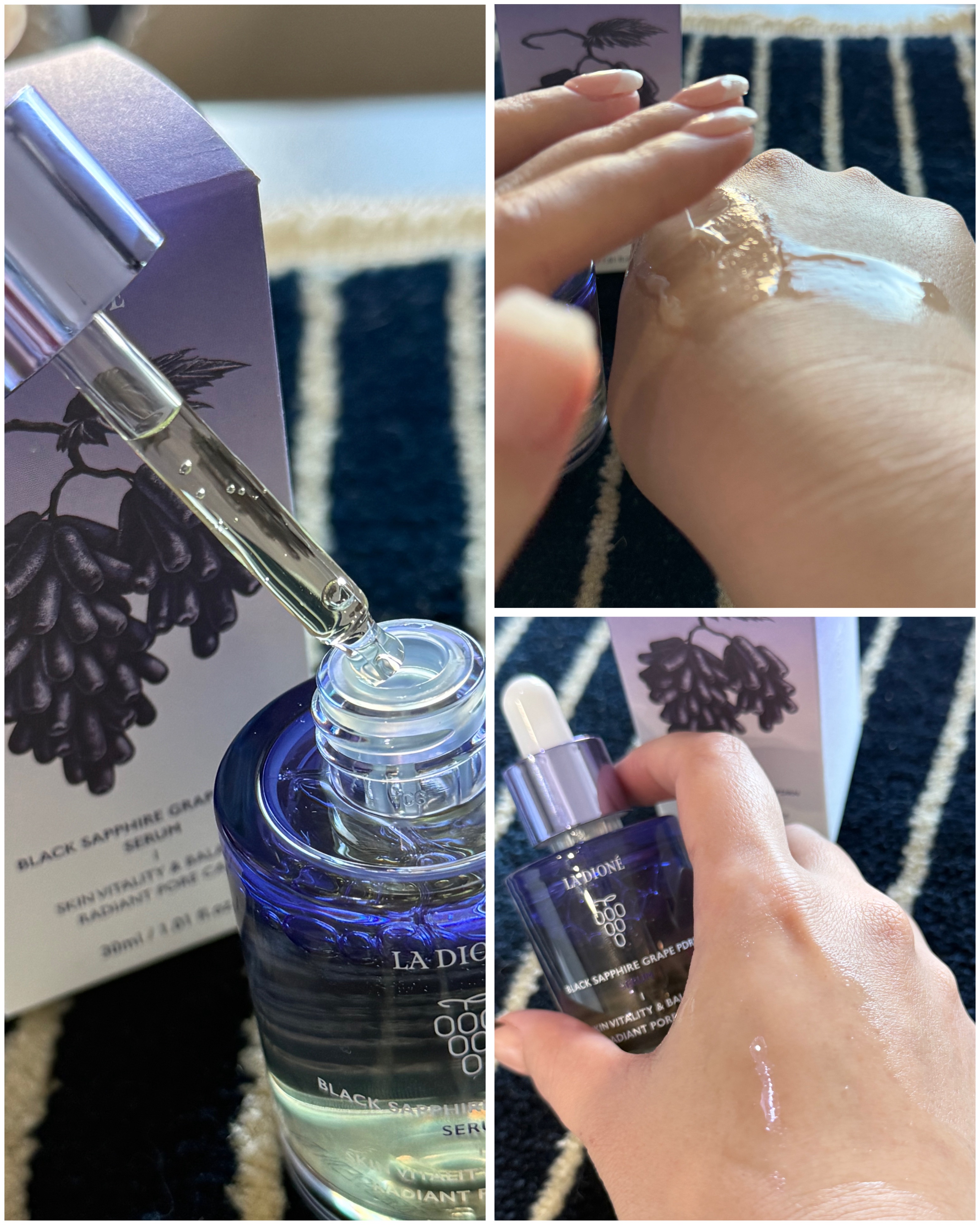 スイート サファイア ブドウ PDRN セラム 30ml/LA DIONÉ/美容液を使ったクチコミ（2枚目）