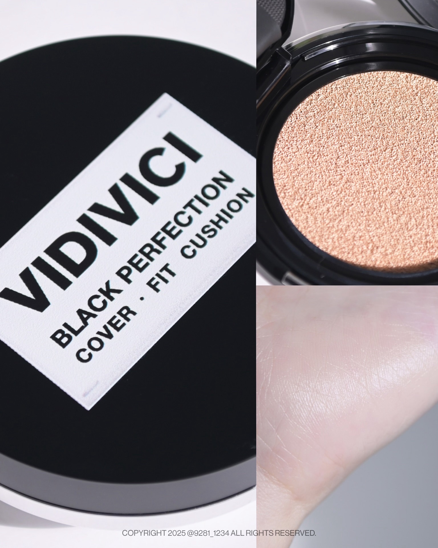 ブラックパーフェクション カバーフィットクッション/VIDIVICI/クッションファンデーションを使ったクチコミ（2枚目）
