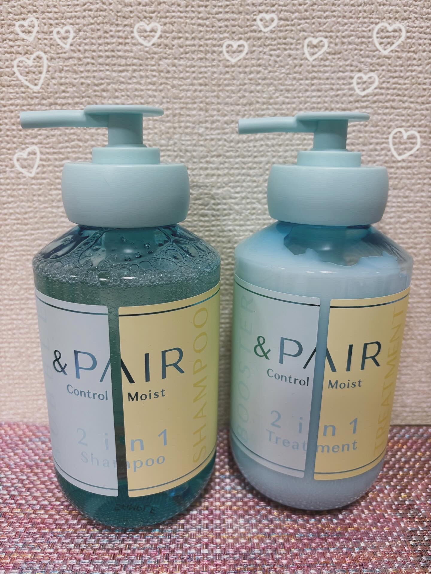 アンドペア コントロール モイスト 2in1 シャンプー＆ヘアトリートメント/&PAIR/市販シャンプーを使ったクチコミ（1枚目）