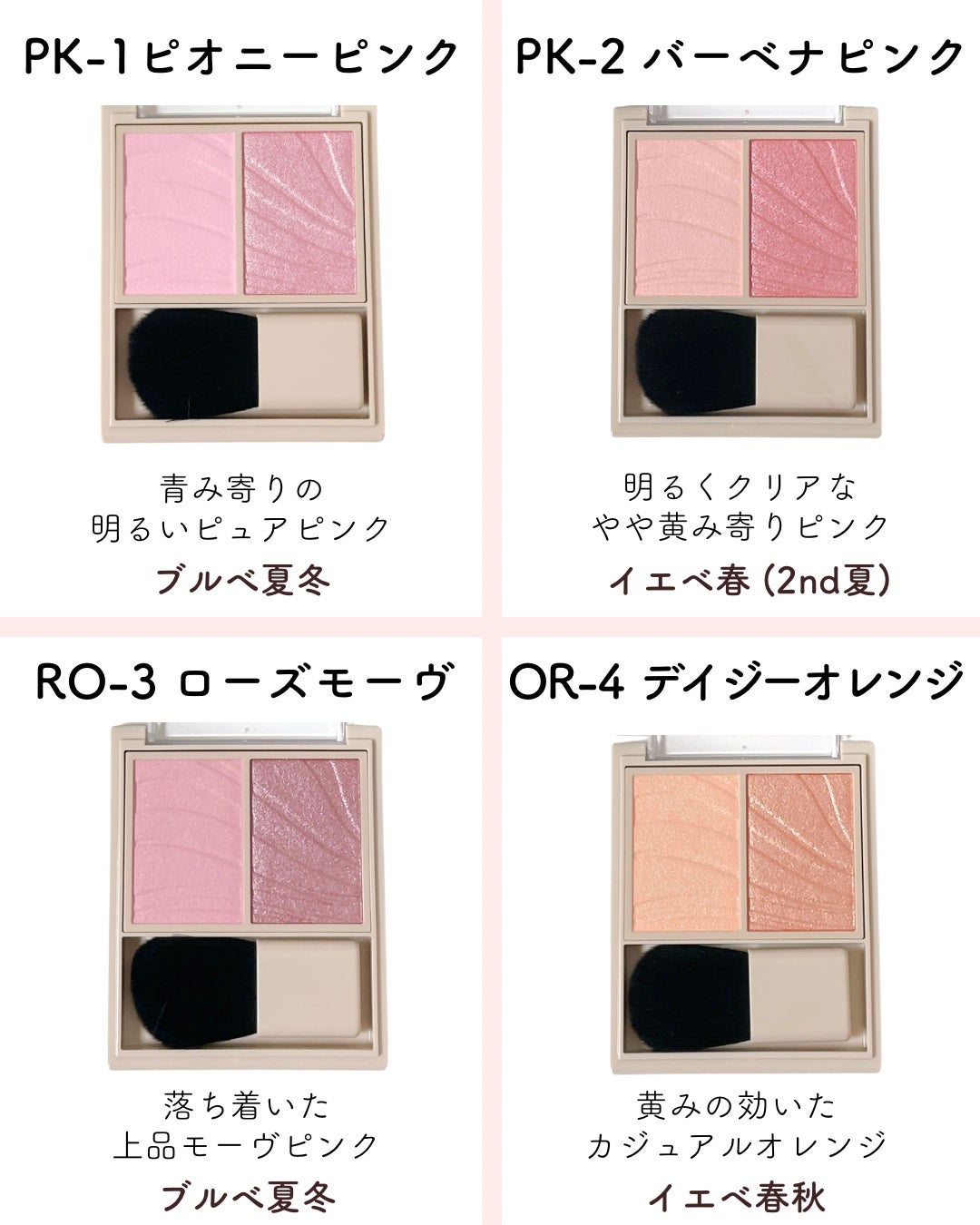 レイヤード フルリ チーク/Visée/パウダーチークを使ったクチコミ(3枚目)