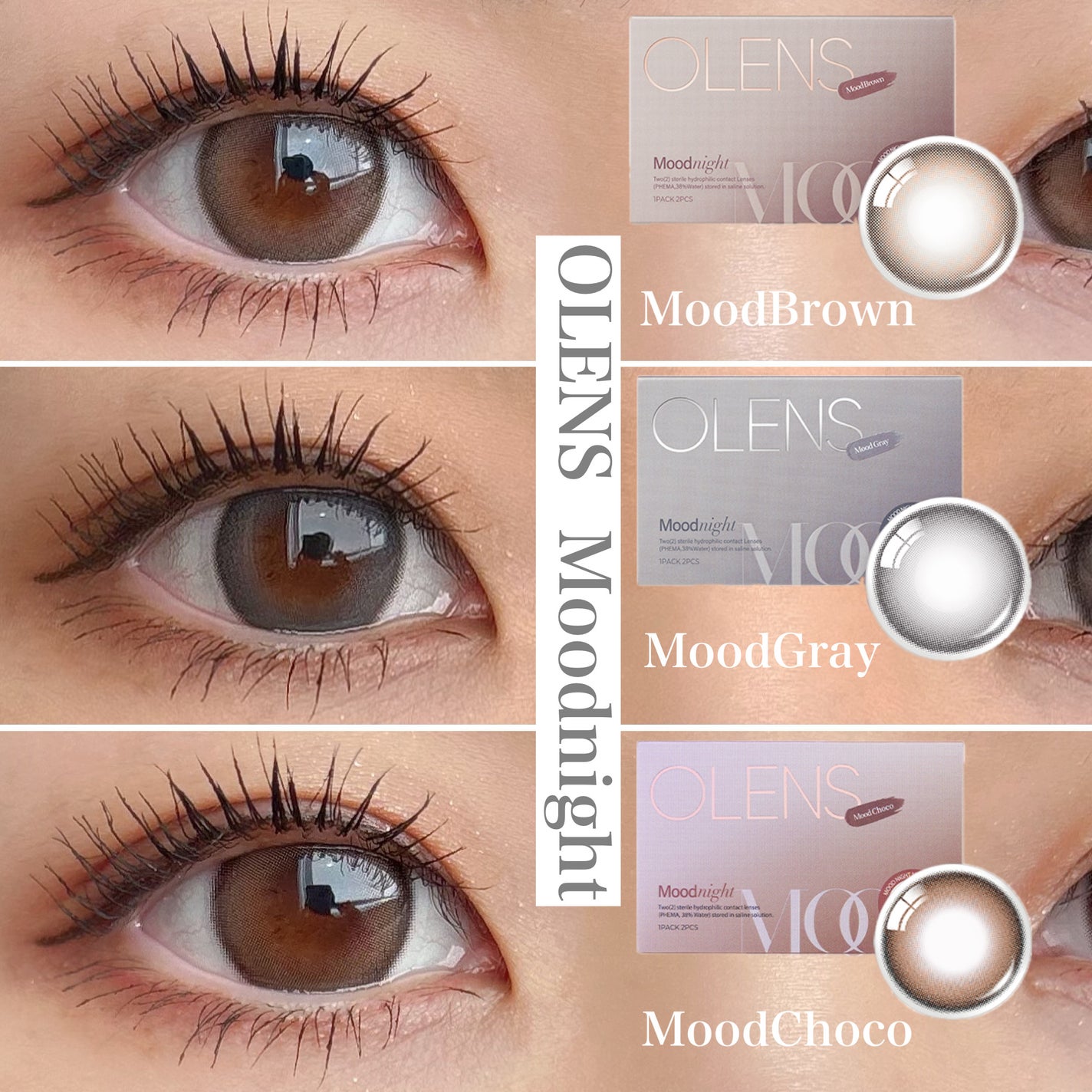 Moodnight 1Month/OLENS/カラーコンタクトレンズを使ったクチコミ(1枚目)