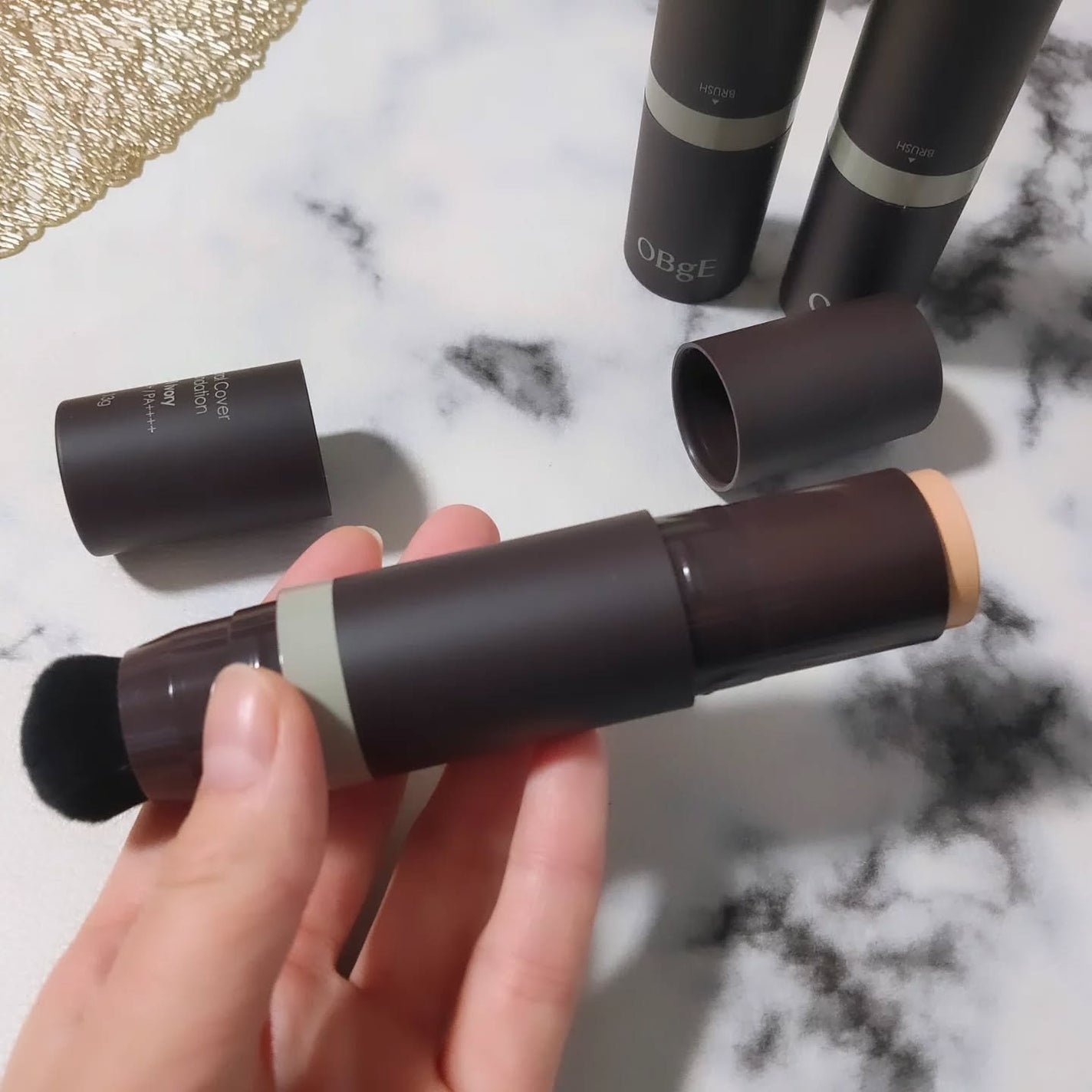 オブジェ ナチュラルカバーファンデーション SPF50+ PA++++/オブジェ/その他ファンデーションを使ったクチコミ(3枚目)