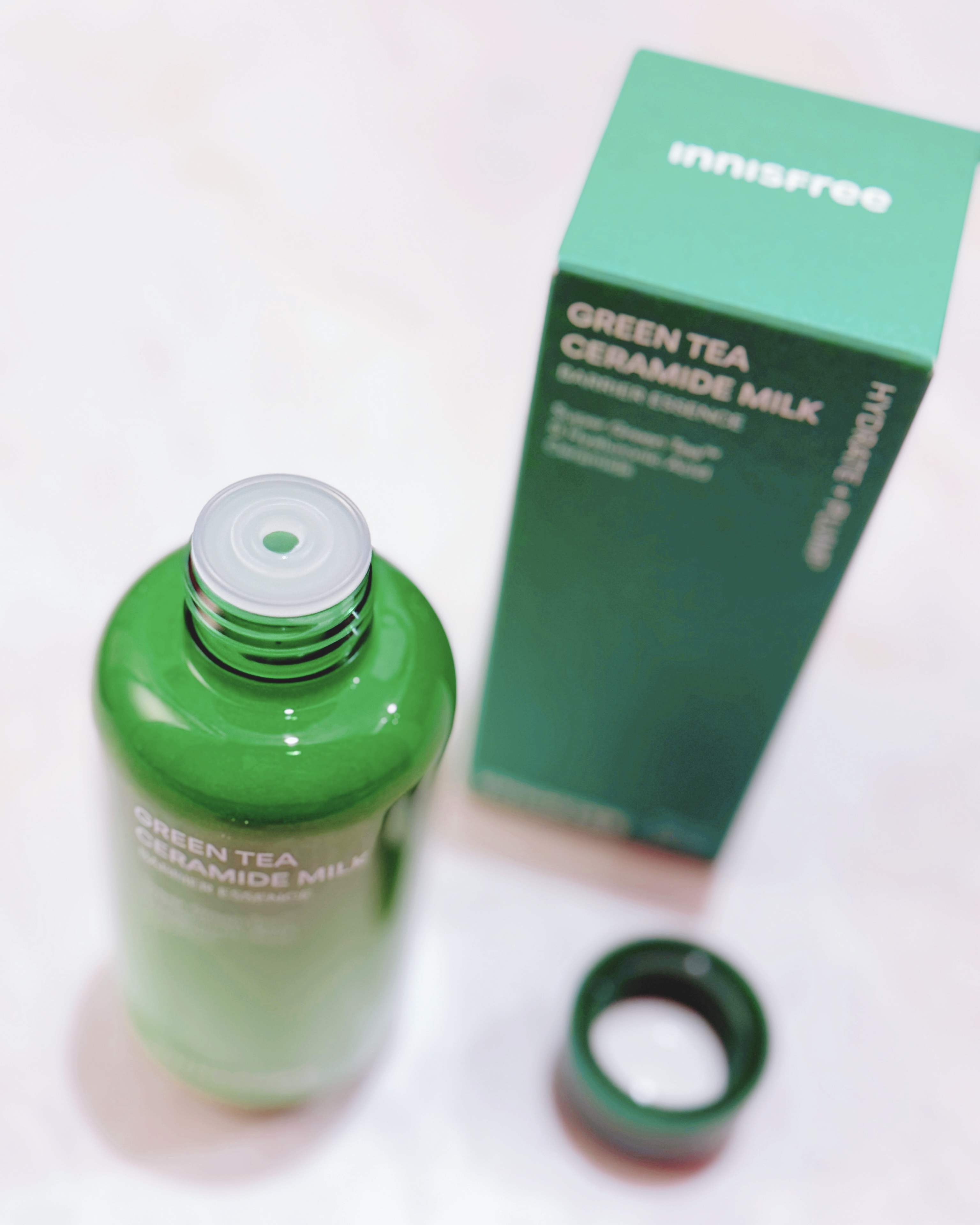 グリーンティー セラミド ミルク エッセンストナー/innisfree/化粧水を使ったクチコミ（3枚目）