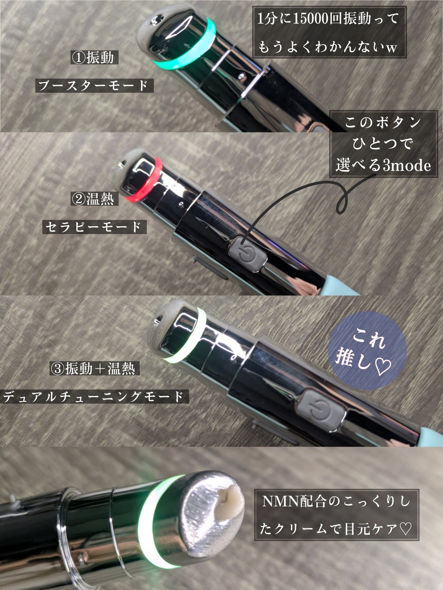 NMNプラスリフトアイクリーム/CHARDE/アイケア・アイクリームを使ったクチコミ(5枚目)