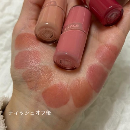 ロウグロウジェルティント/hince/リップティントを使ったクチコミ(4枚目)