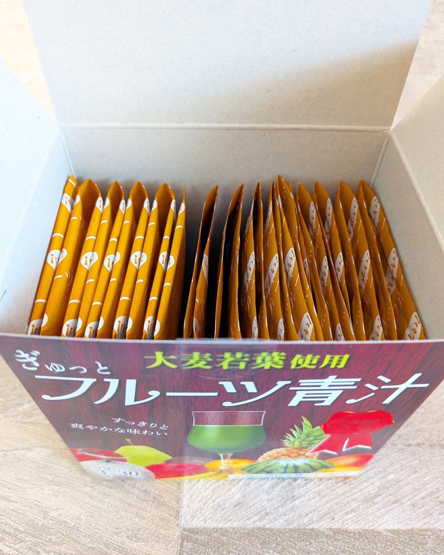 ぎゅっとフルーツ青汁/ニッショク/青汁を使ったクチコミ(2枚目)