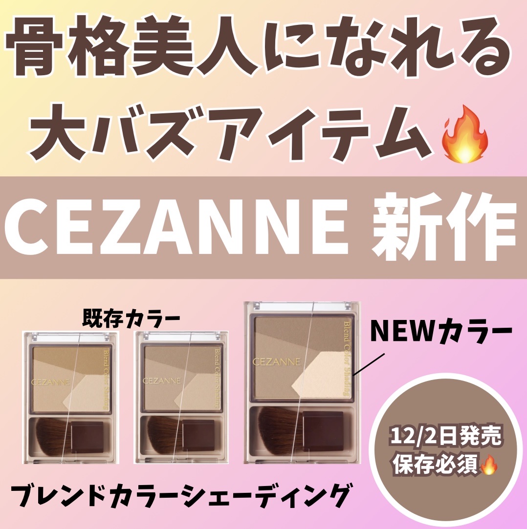 ブレンドカラーシェーディング/CEZANNE/シェーディングを使ったクチコミ（1枚目）