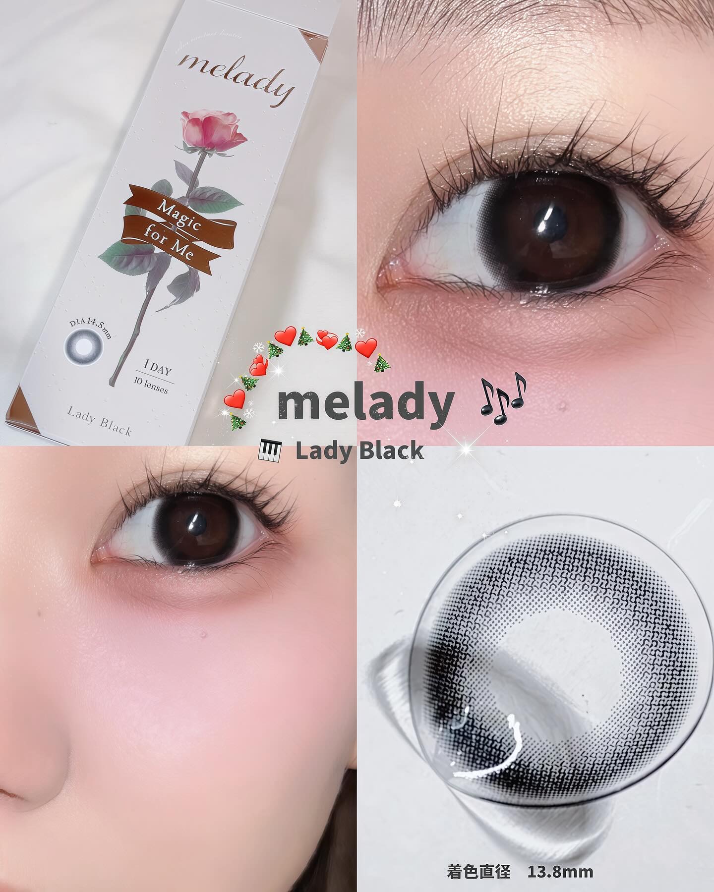 melady 1day レディブラック/melady/ワンデー（１DAY）カラコンを使ったクチコミ（1枚目）