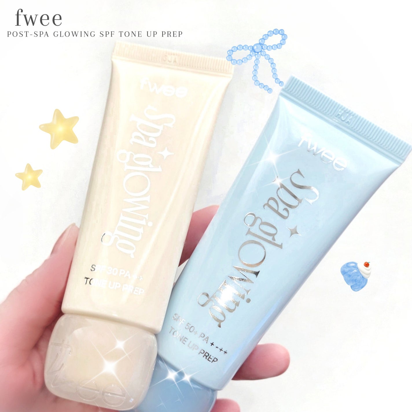 スパグロウUVトーンアップベース/fwee/化粧下地を使ったクチコミ(2枚目)