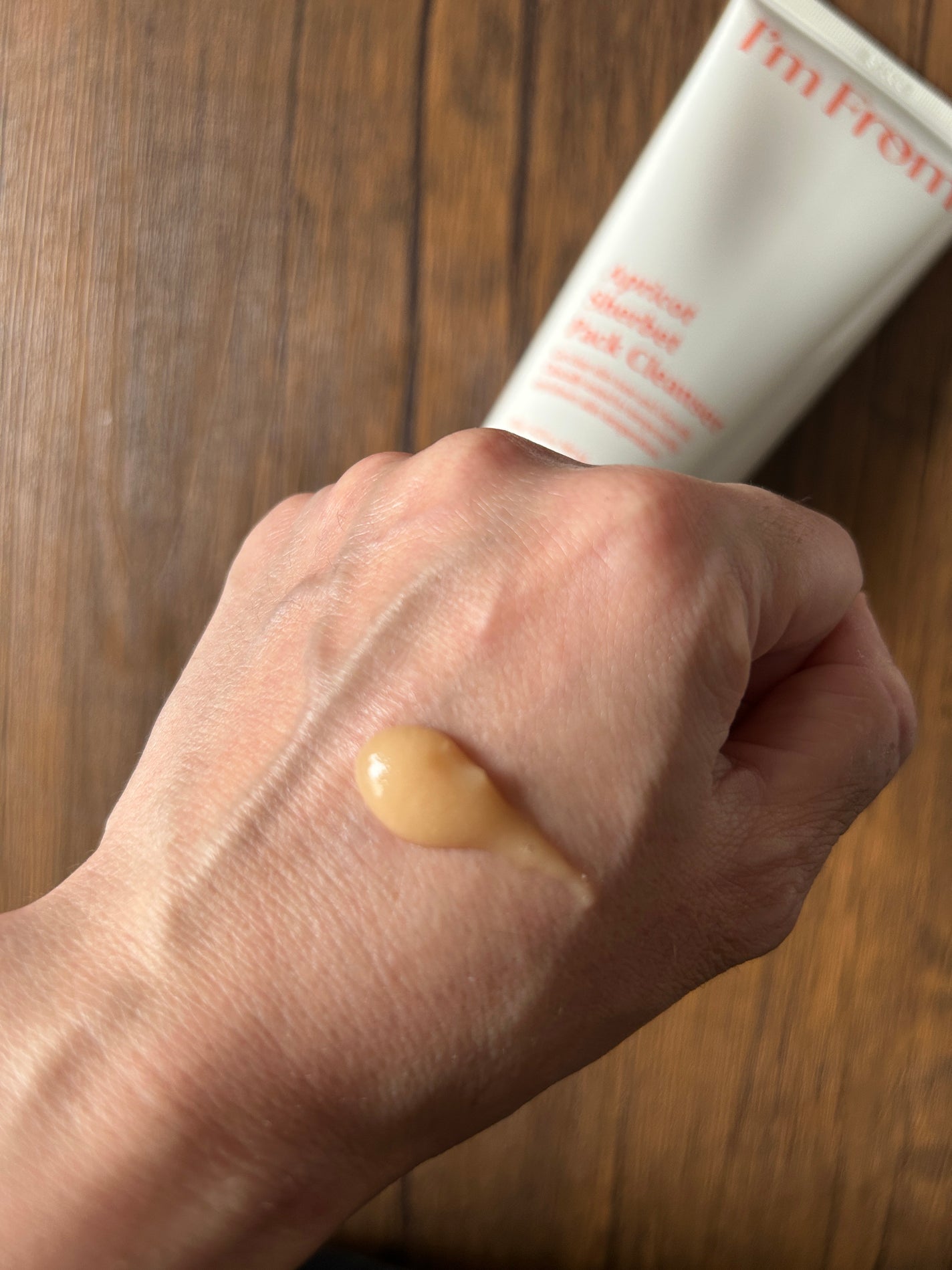 アプリコットシャーベットパッククレンザー/I'm from/洗顔フォームを使ったクチコミ(3枚目)