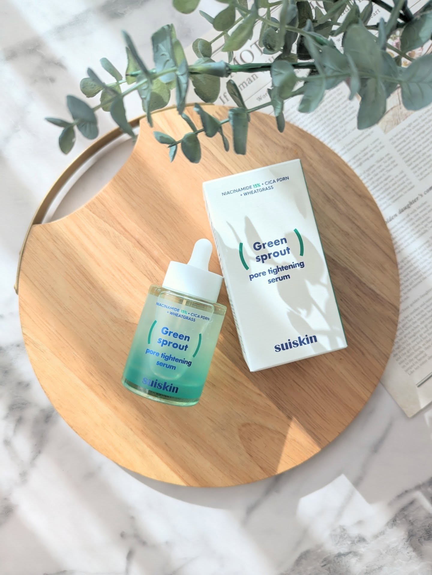 若芽ポアタイトニングセラム/suiskin/美容液を使ったクチコミ（1枚目）