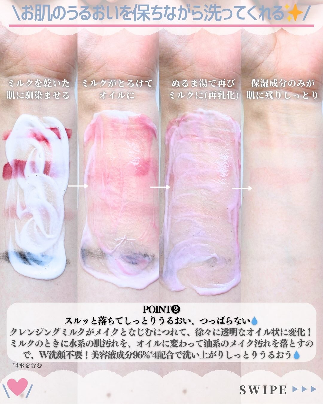 クレンジングミルク/chant a charm /ミルククレンジングを使ったクチコミ(3枚目)