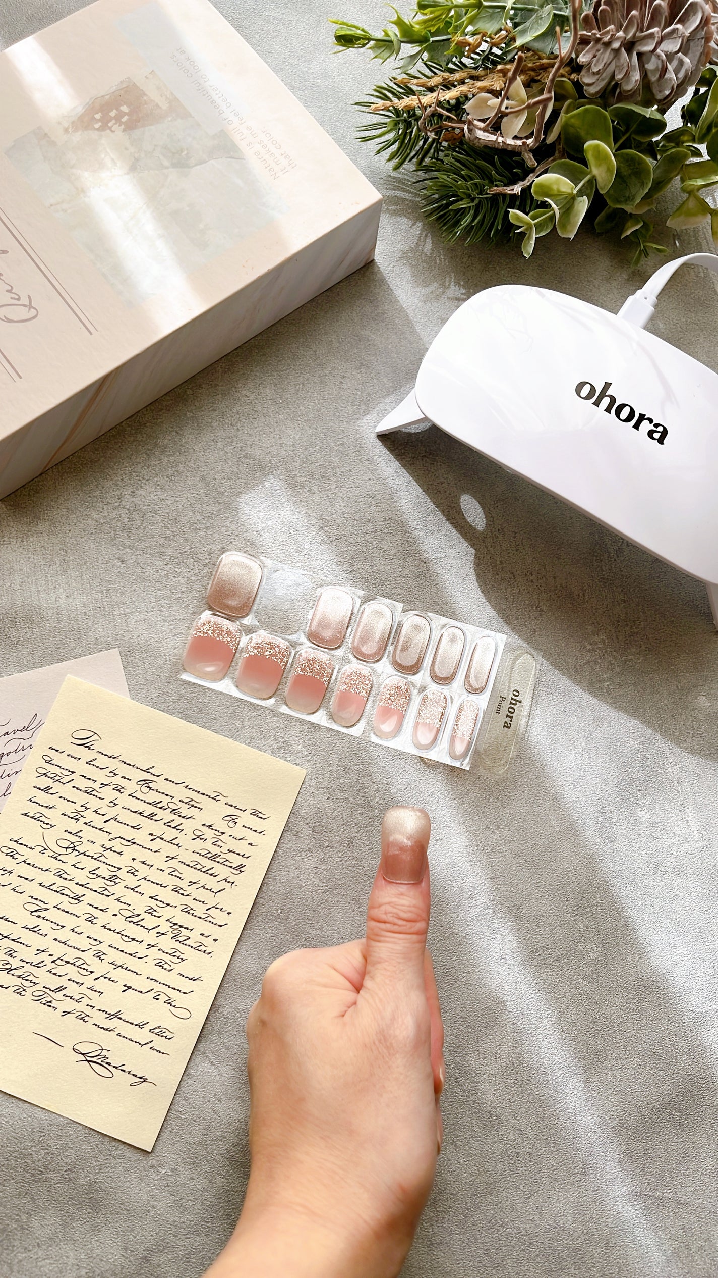 セミキュアジェルネイル(ハンド)/ohora/ネイルシールを使ったクチコミ(3枚目)