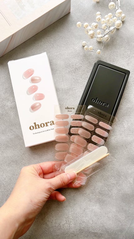 セミキュアジェルネイル(ハンド)/ohora/ネイルシールを使ったクチコミ(2枚目)