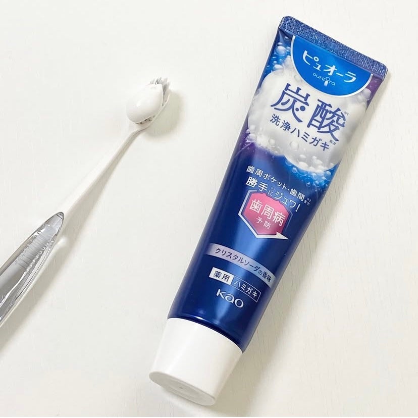 ピュオーラ 炭酸ハミガキ【医薬部外品】/ピュオーラ/歯磨き粉を使ったクチコミ(6枚目)