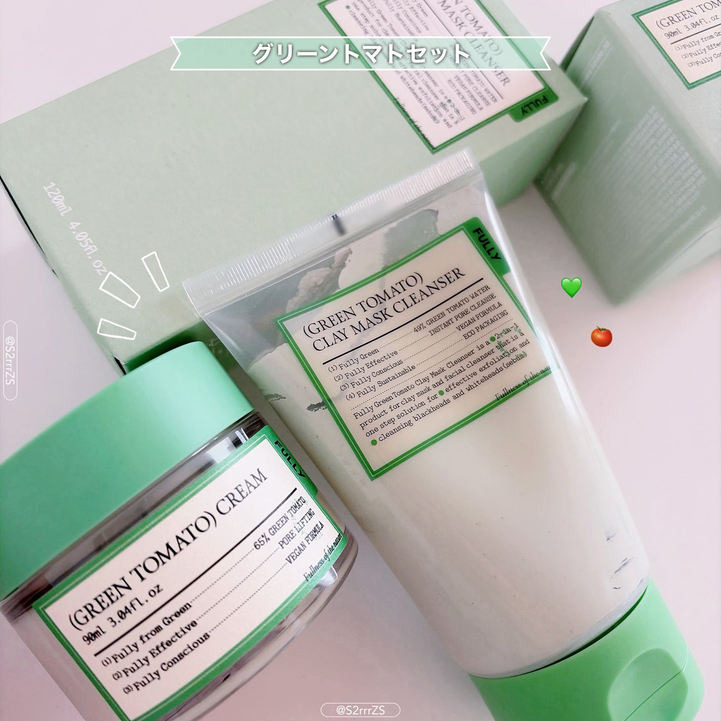 グリーントマトクレイマスククレンザー/FULLY/洗い流すパック・マスクを使ったクチコミ(1枚目)