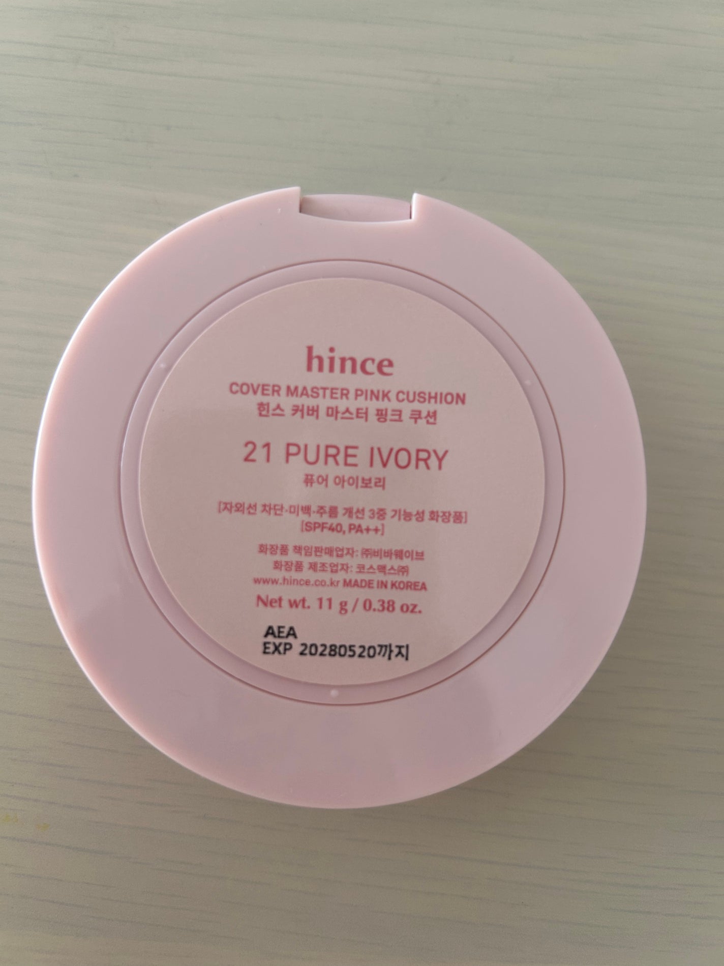 カバーマスターピンククッション/hince/クッションファンデーションを使ったクチコミ(5枚目)