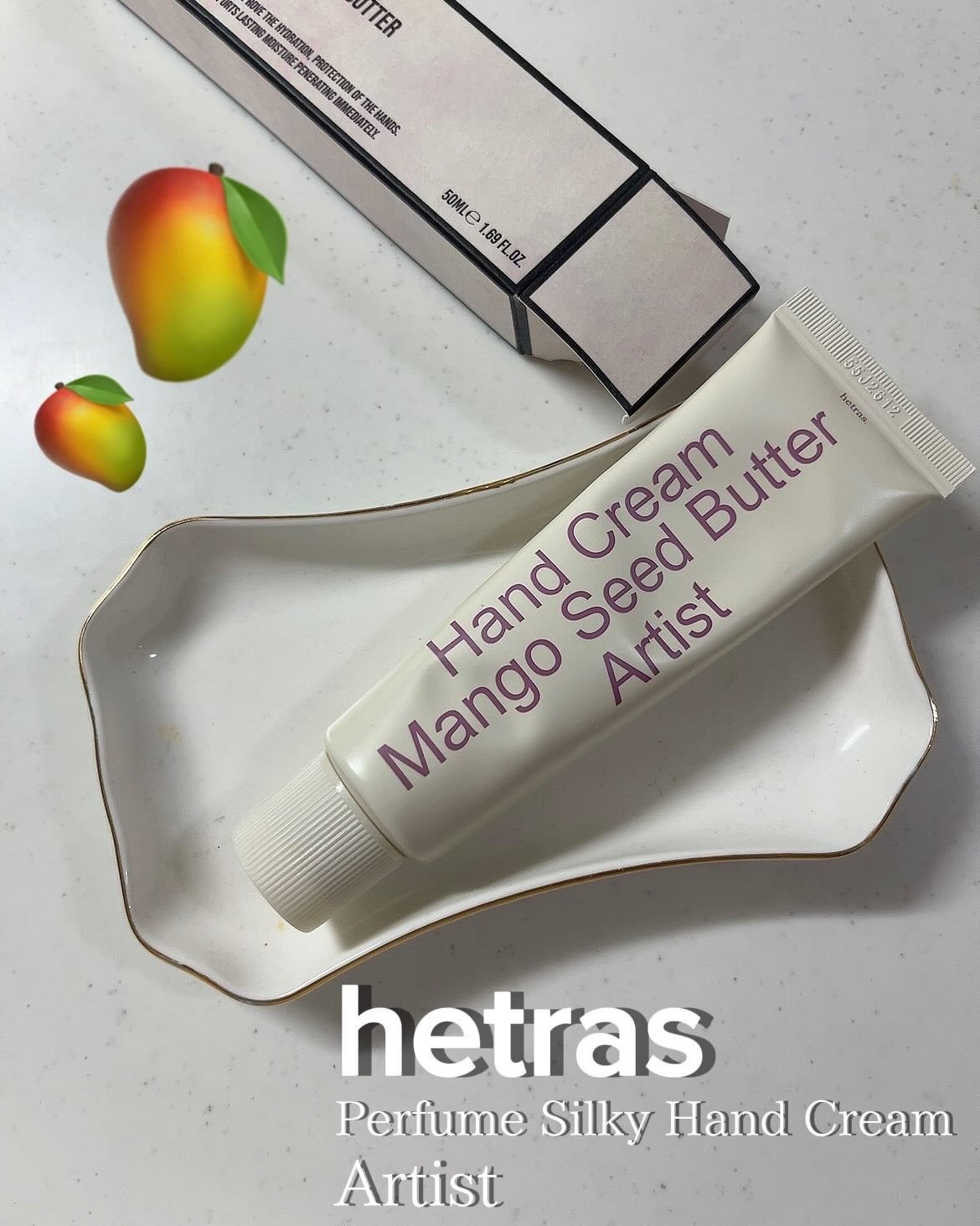 ヘトラス マンゴーシードバター パフューム ハンドクリーム/hetras/ハンドクリームを使ったクチコミ(1枚目)