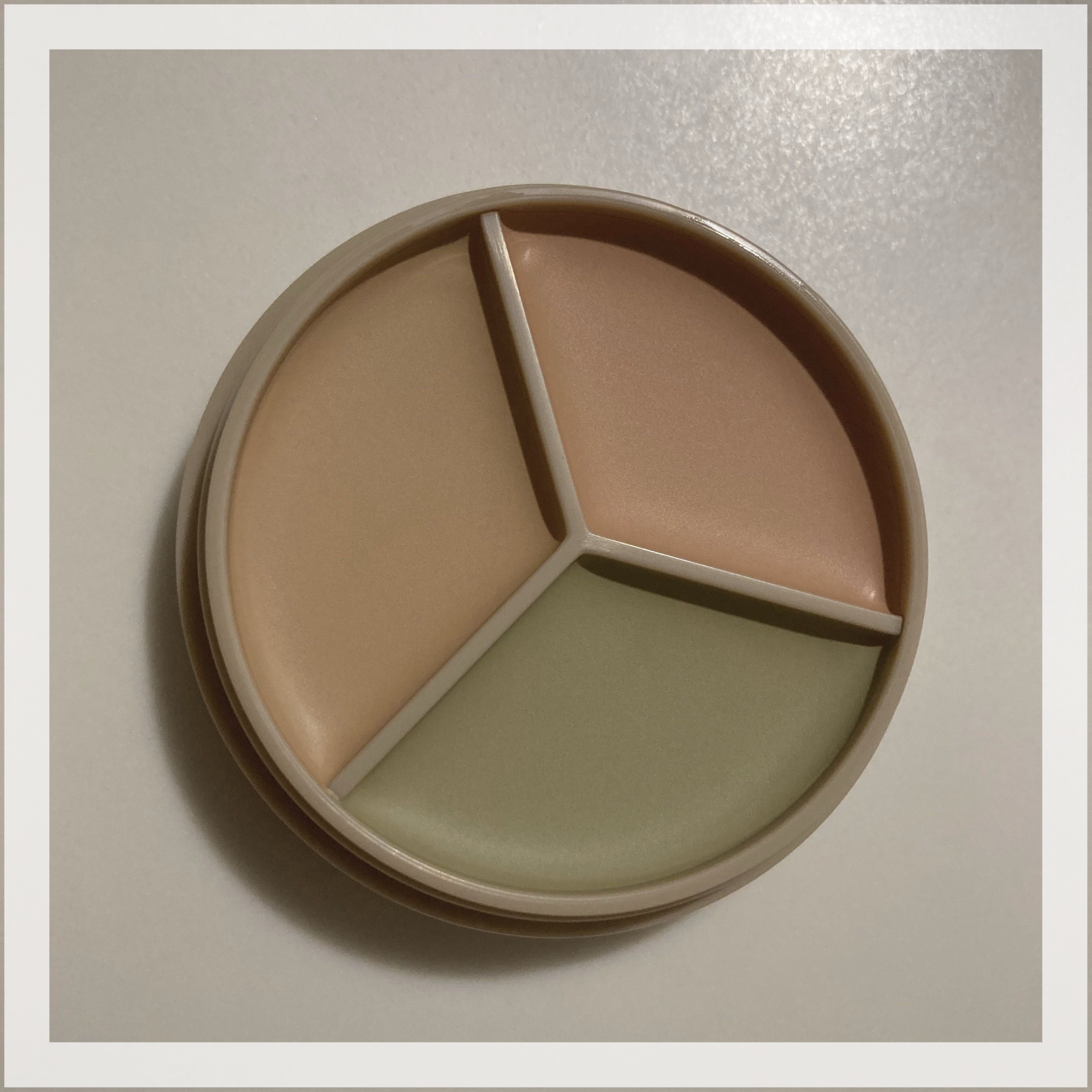 カバーパーフェクション トリプル ポット コンシーラー/the SAEM/パレットコンシーラーを使ったクチコミ（2枚目）