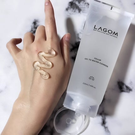 ラゴム ジェルトゥウォーター クレンザー(朝用洗顔)/LAGOM /その他洗顔料を使ったクチコミ(5枚目)