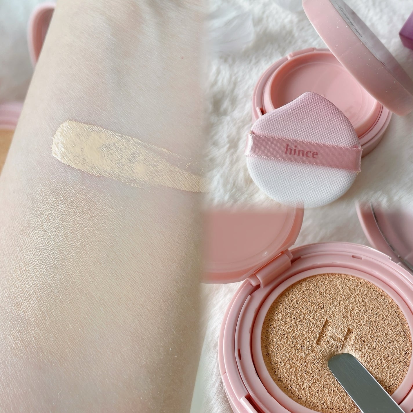 カバーマスターピンククッション/hince/クッションファンデーションを使ったクチコミ(2枚目)