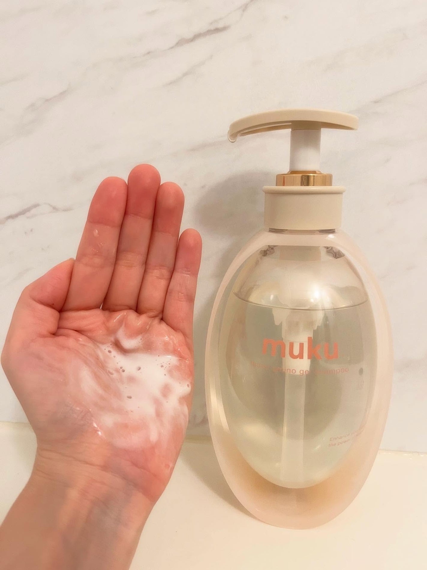 ムク+ モイスト アミノジェル シャンプー/ヘアトリートメント/muku+/市販シャンプーを使ったクチコミ(3枚目)