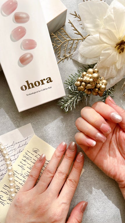 セミキュアジェルネイル(ハンド)/ohora/ネイルシールを使ったクチコミ(1枚目)