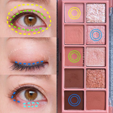 ベターザンパレット/rom&nd/アイシャドウパレットを使ったクチコミ(4枚目)