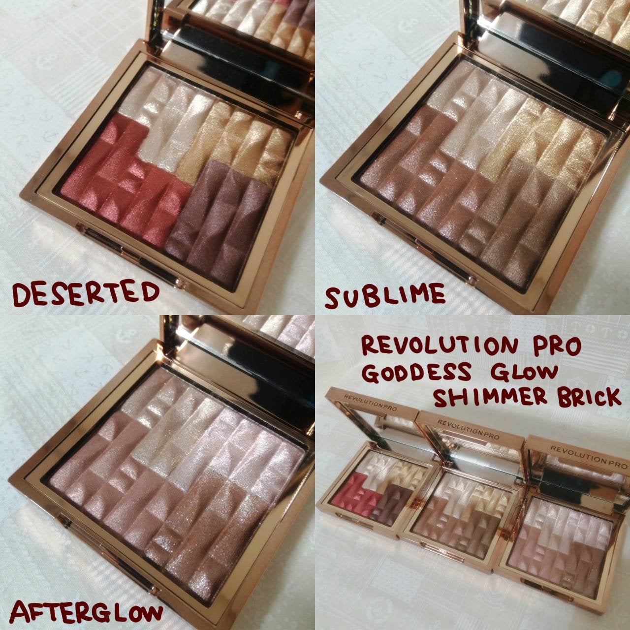 GODDESS GLOW SHIMMER BRICK/REVOLUTION PRO/マルチパレットを使ったクチコミ(2枚目)