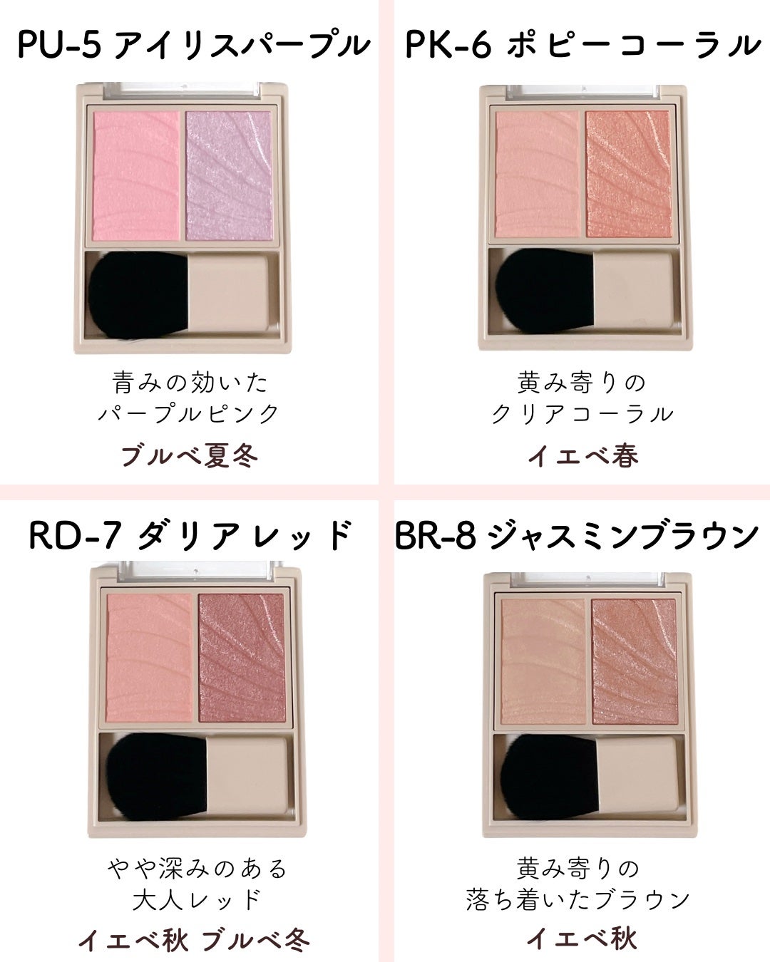 レイヤード フルリ チーク/Visée/パウダーチークを使ったクチコミ(4枚目)