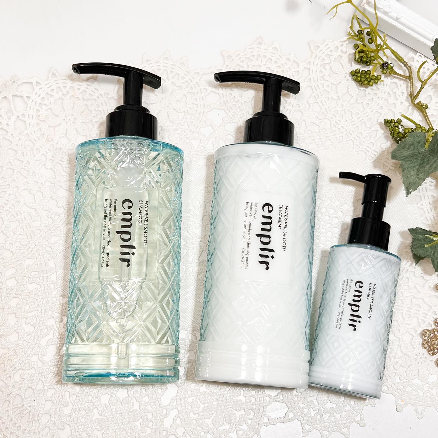 ウォーターベール スムース ヘアミルク/emplir/ヘアミルクを使ったクチコミ（1枚目）