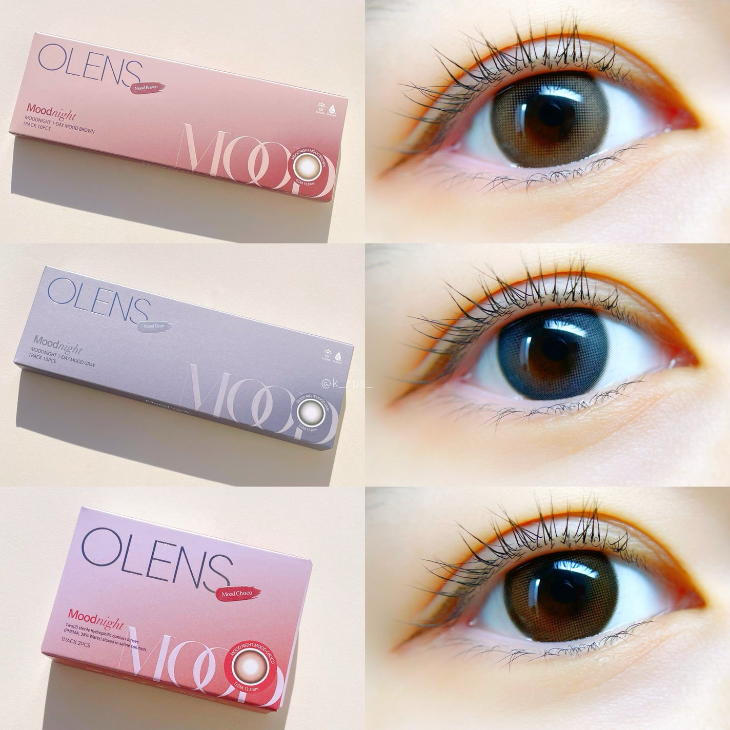 Moodnight 1Month/OLENS/カラーコンタクトレンズを使ったクチコミ(7枚目)