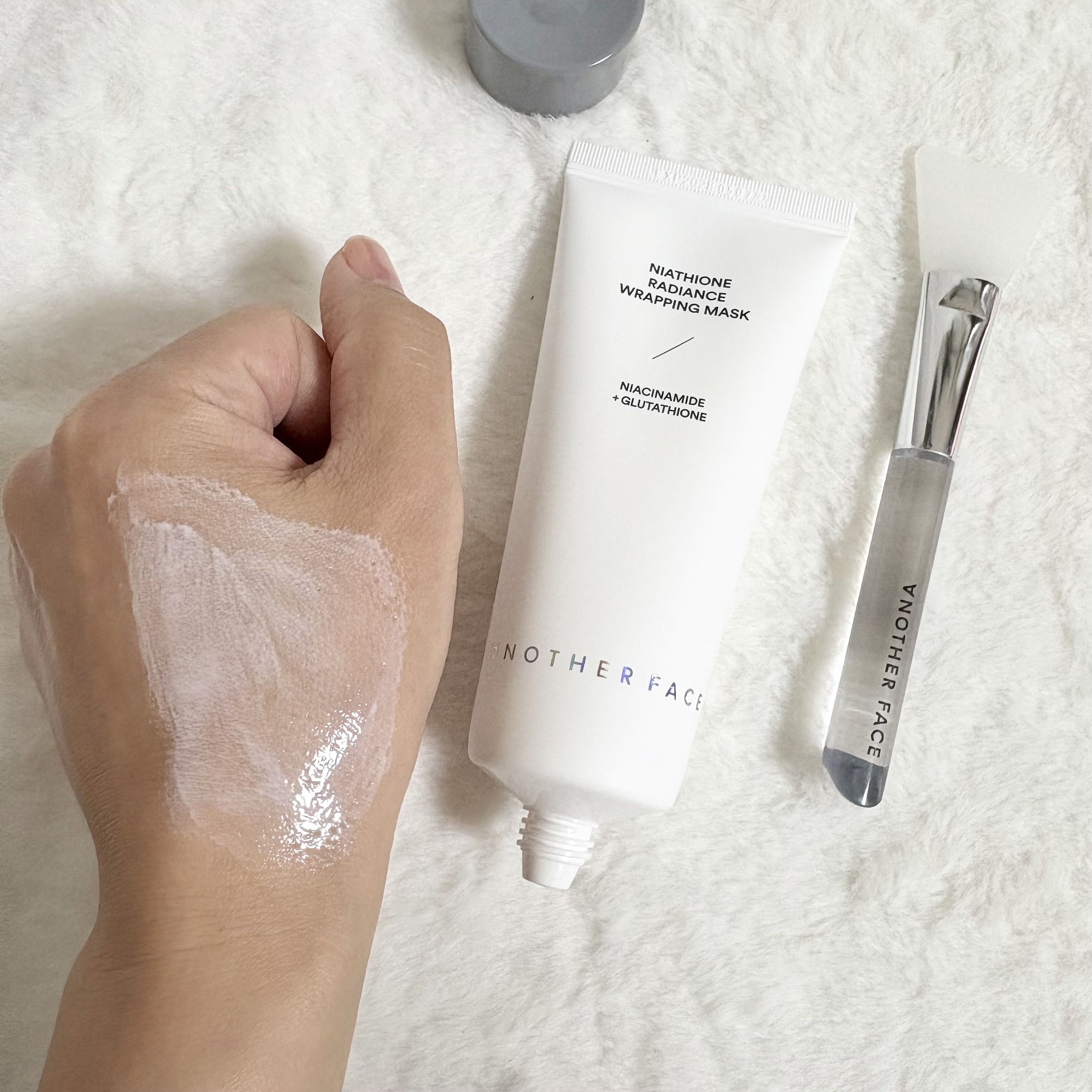 Niacinamide + Glutathione Radiance Wrapping Mask/ANOTHER FACE/洗い流すパック・マスクを使ったクチコミ（3枚目）