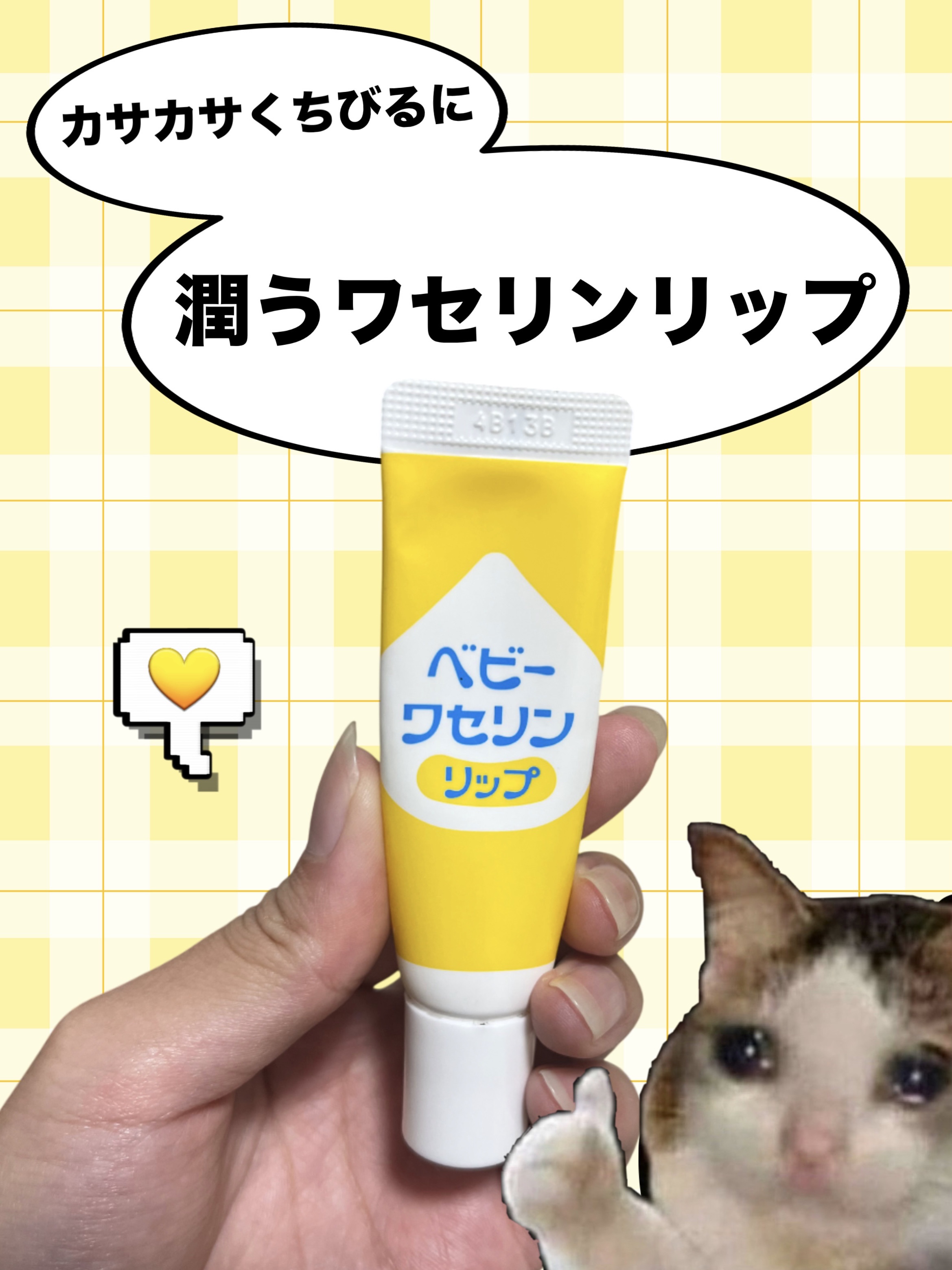 ベビーワセリンリップ/健栄製薬/リップクリームを使ったクチコミ（1枚目）