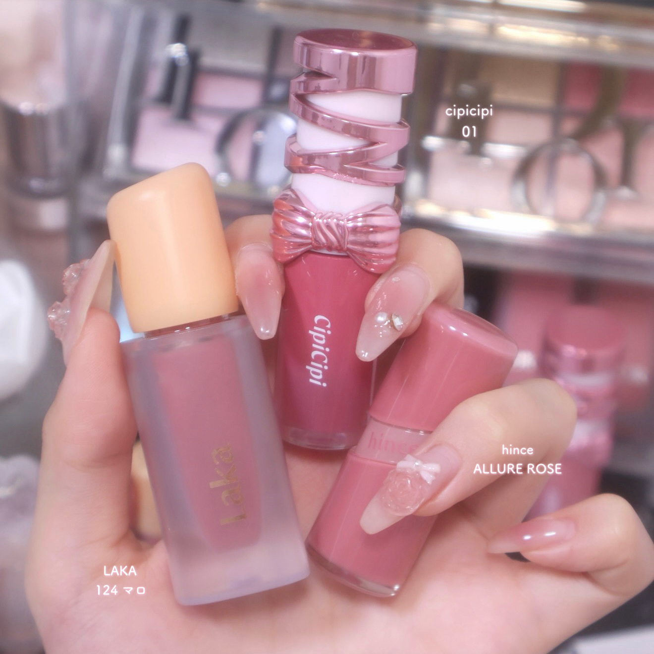 フルーティーグラムティント 124 マロ/Laka/リップティントを使ったクチコミ（1枚目）