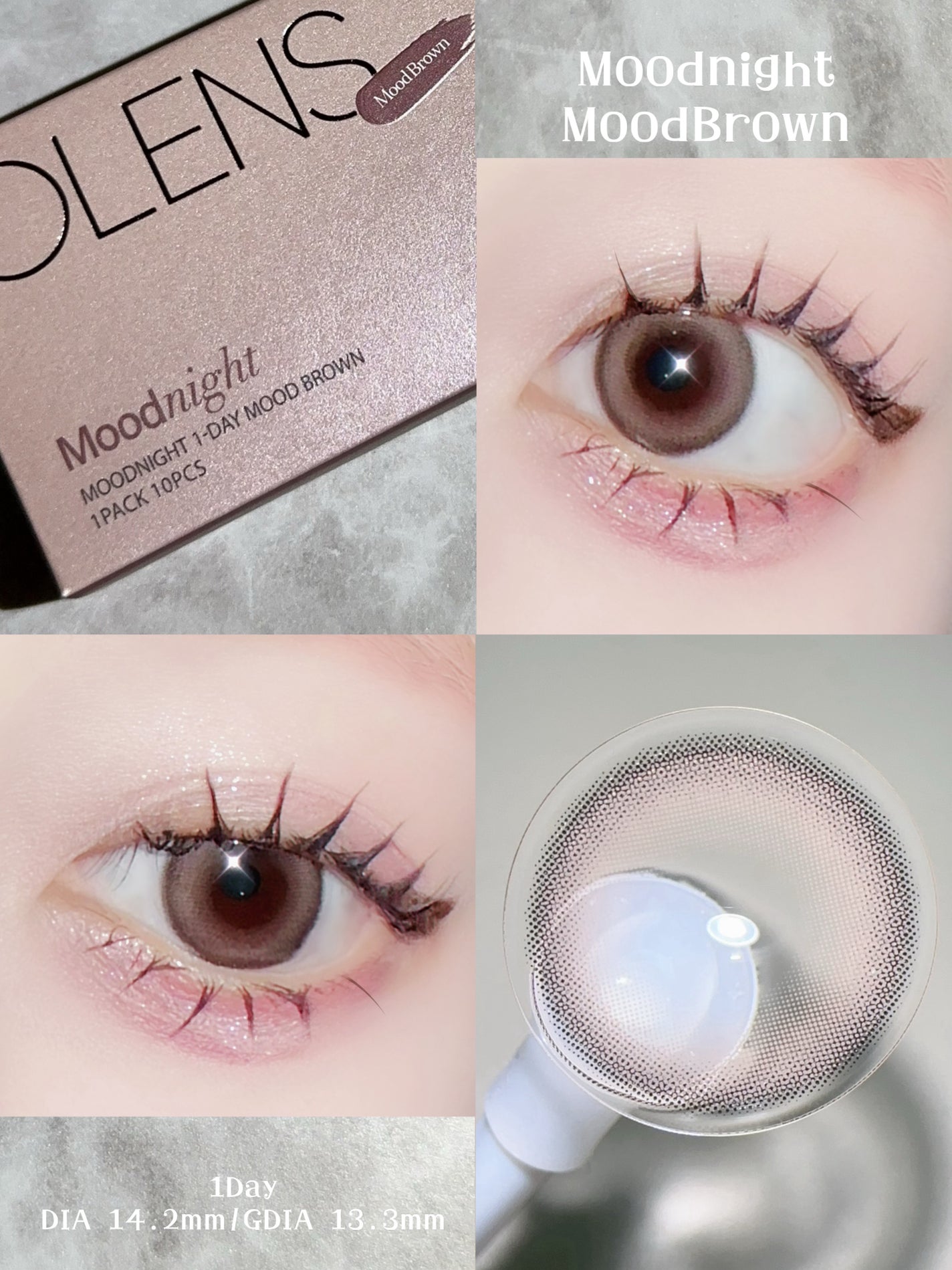 Moodnight 1Month/OLENS/カラーコンタクトレンズを使ったクチコミ(4枚目)