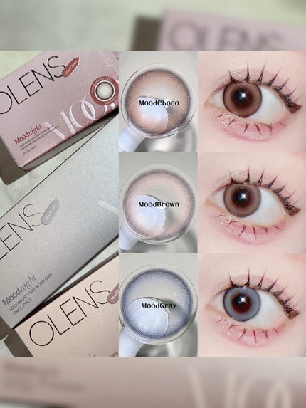 Moodnight 1Month/OLENS/カラーコンタクトレンズを使ったクチコミ(2枚目)
