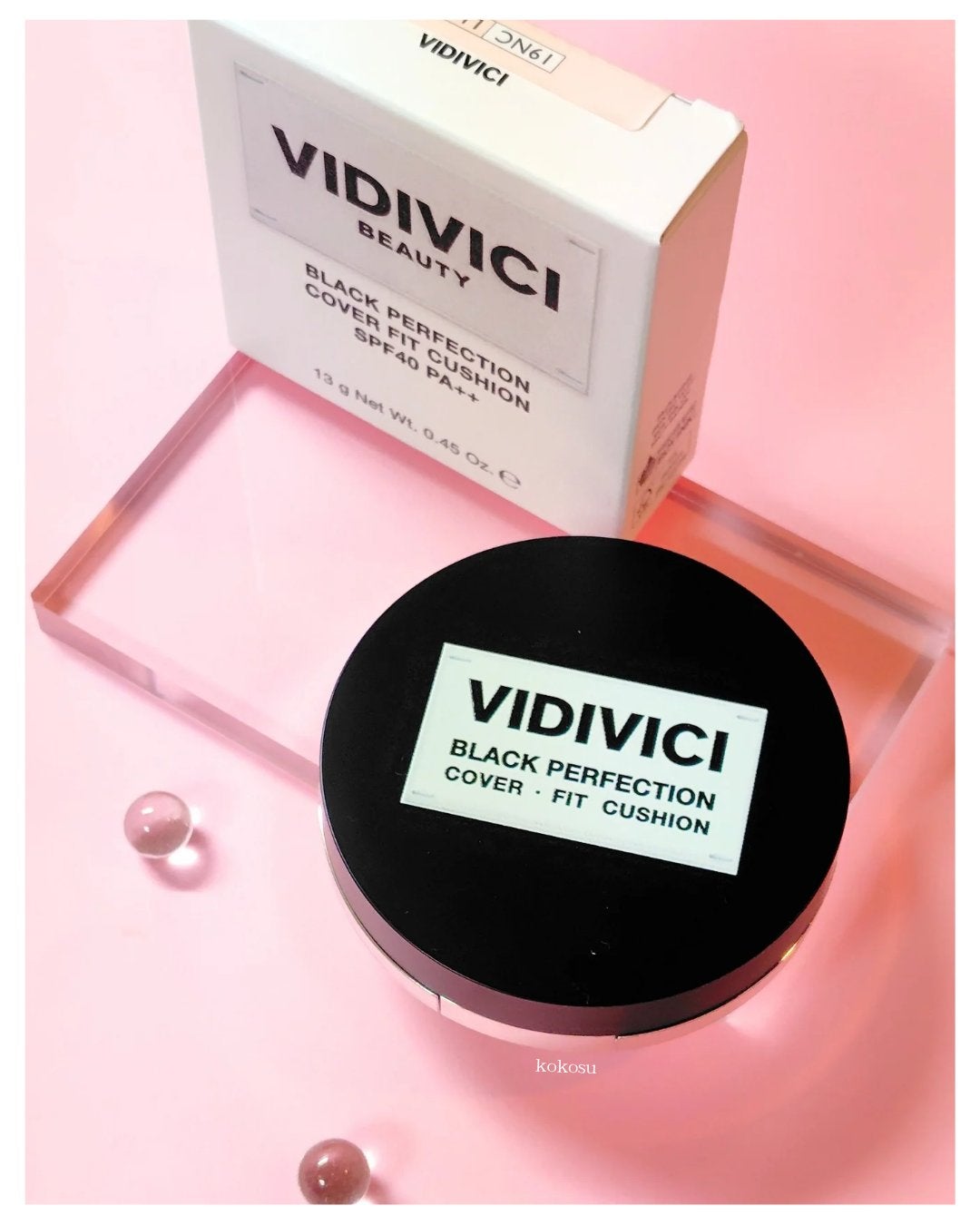 ブラックパーフェクション カバーフィットクッション/VIDIVICI/クッションファンデーションを使ったクチコミ(2枚目)