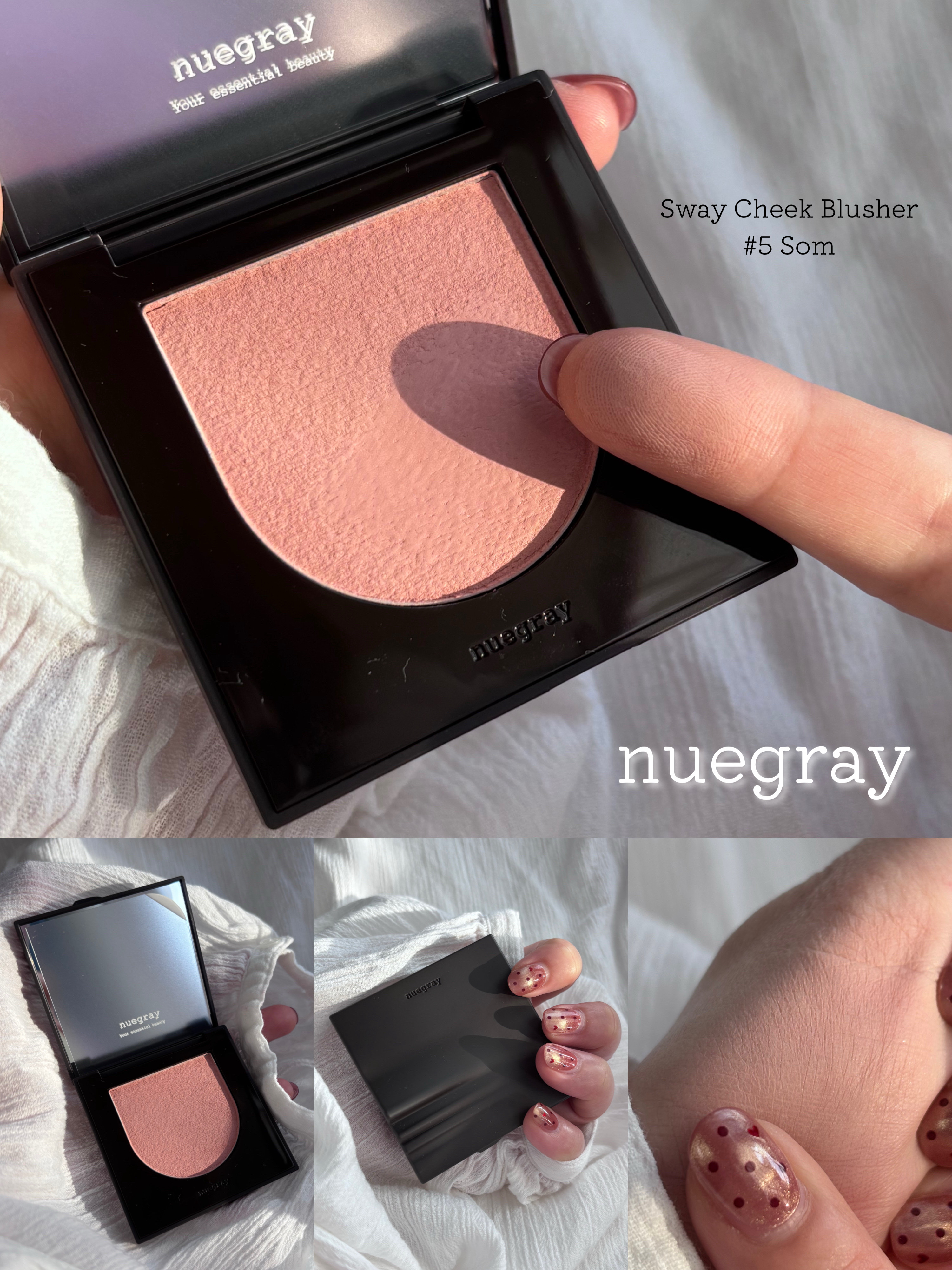 スウェイチークブラッシャー/nuegray/ジェル・クリームチークを使ったクチコミ（2枚目）