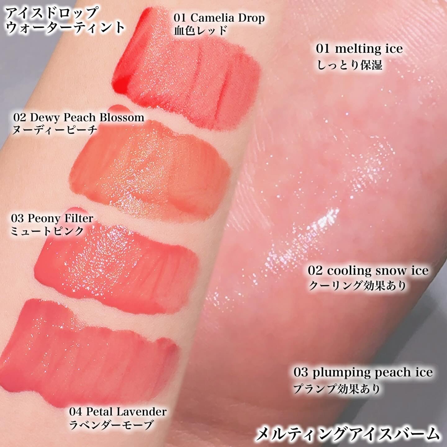 アイスドロップウォーターティント/kkotppang/リップティントを使ったクチコミ（2枚目）